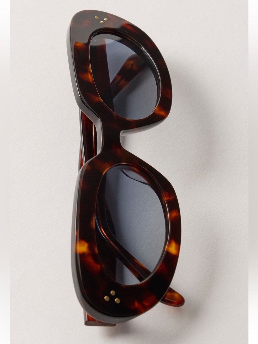 Free People NWT Tortoiseshell Oval Sunglasses 100% UV Protection - Picture 3 of 8